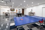 Climate controlled game room with pool table & ping pong table